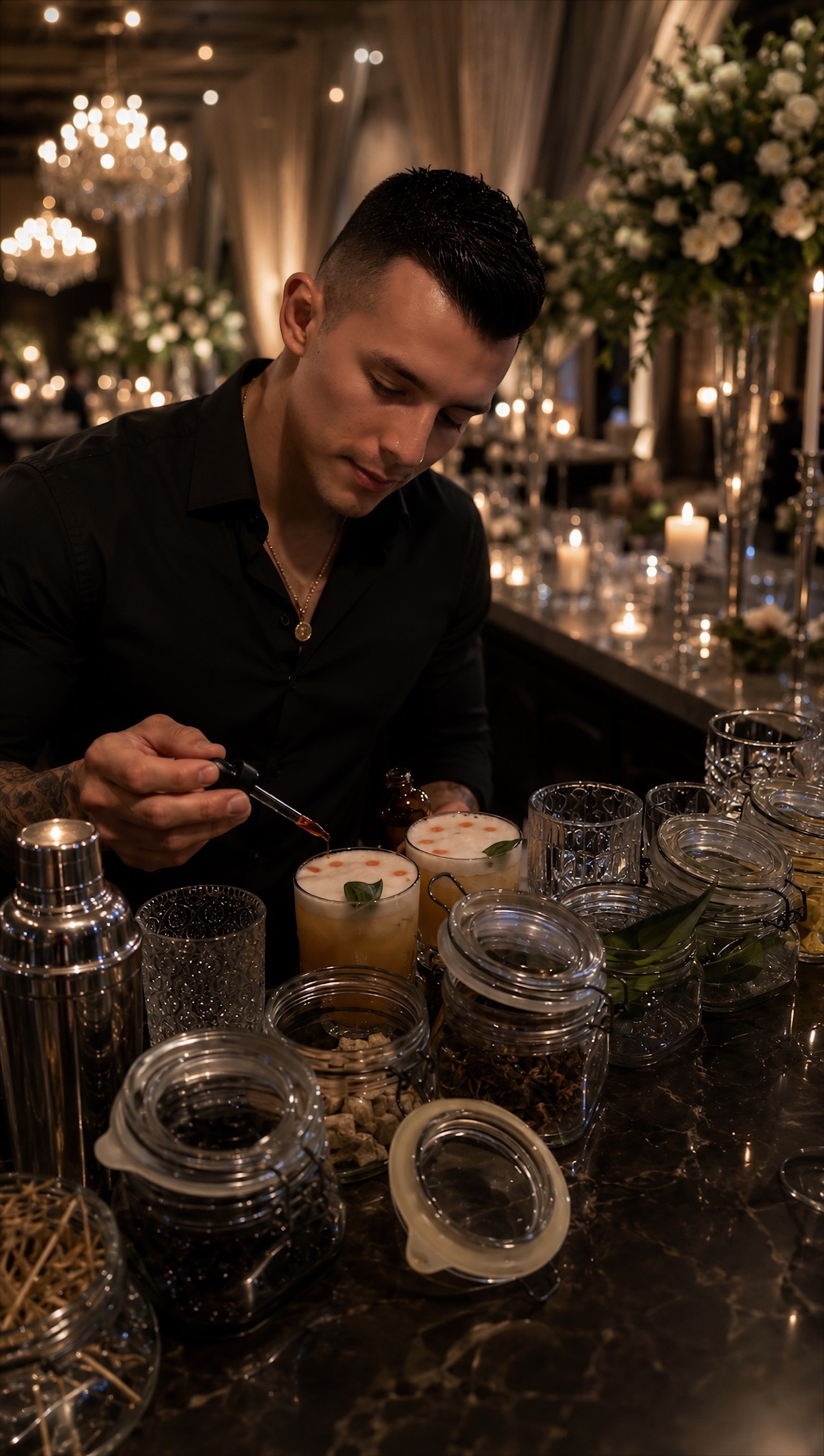 Julian Martinez behind the bar for Forbidden Spirits
